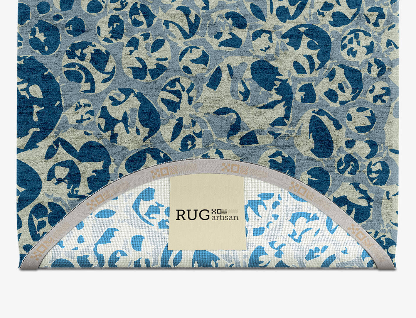 Bubbles Abstract Capsule Hand Knotted Bamboo Silk Custom Rug by Rug Artisan