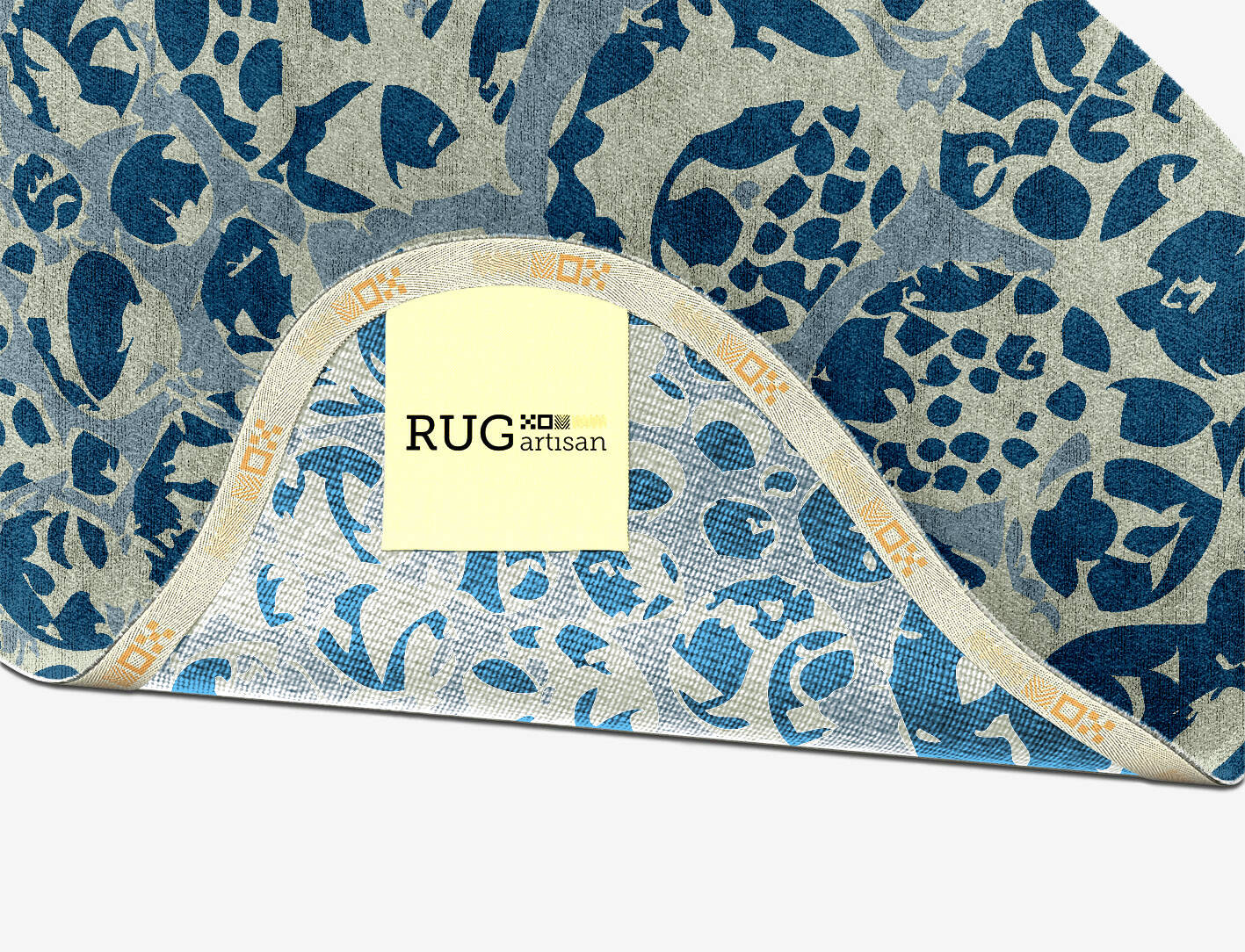 Bubbles Abstract Splash Hand Knotted Bamboo Silk Custom Rug by Rug Artisan