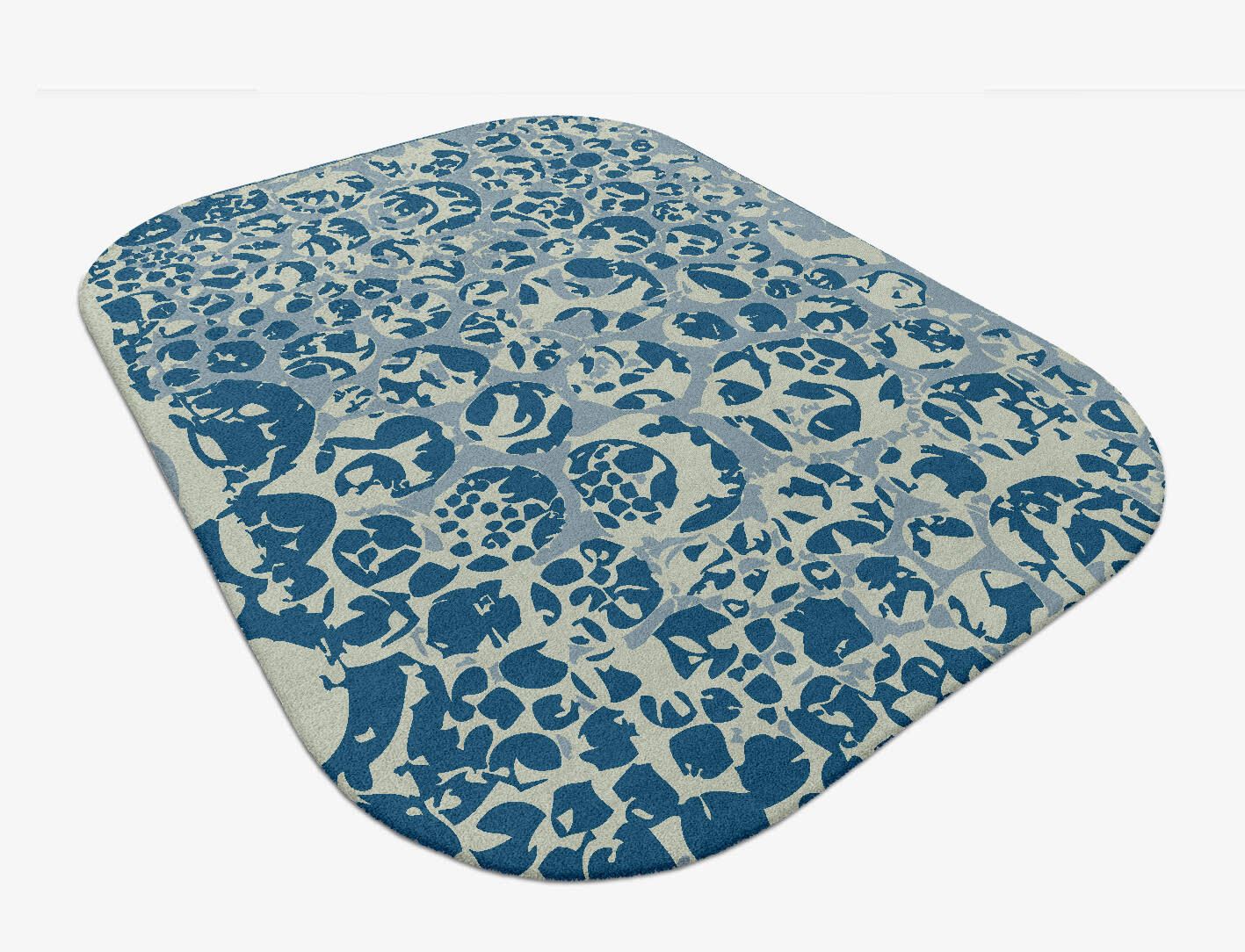 Bubbles Abstract Oblong Hand Tufted Pure Wool Custom Rug by Rug Artisan