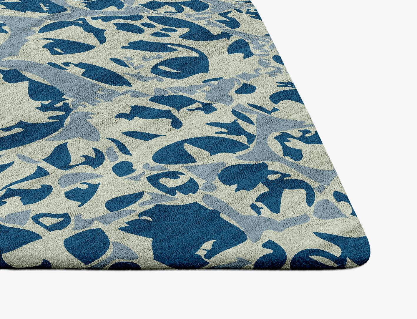 Bubbles Abstract Ogee Hand Tufted Bamboo Silk Custom Rug by Rug Artisan