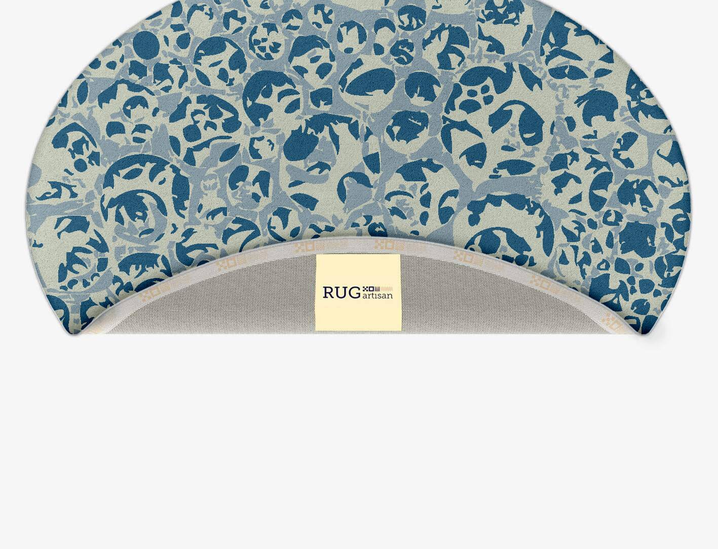 Bubbles Abstract Oval Hand Tufted Pure Wool Custom Rug by Rug Artisan