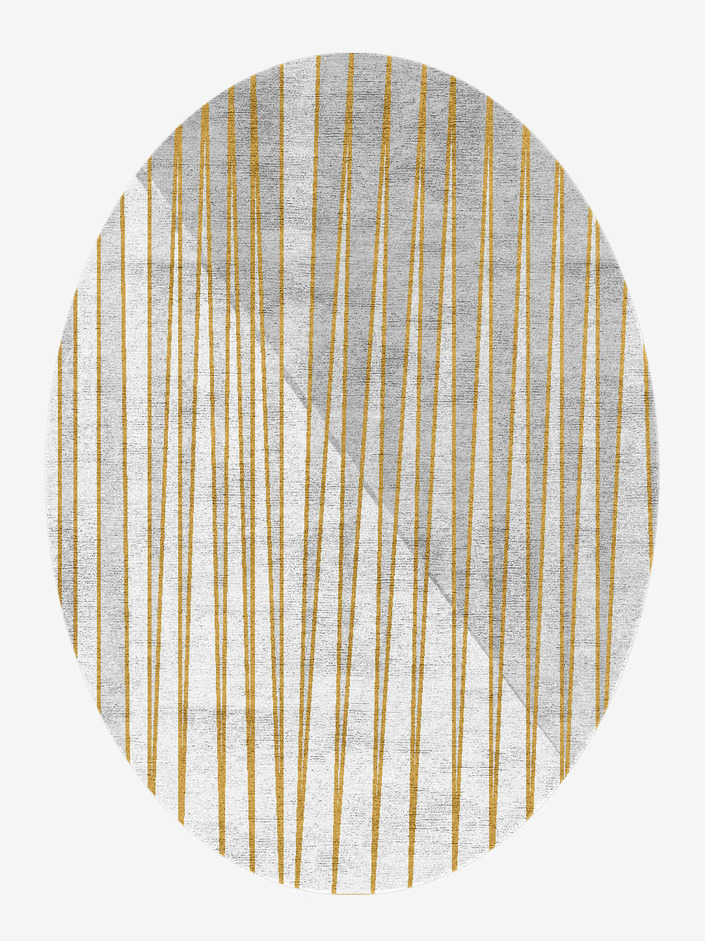 Bullion  Oval Hand Knotted Bamboo Silk Custom Rug by Rug Artisan