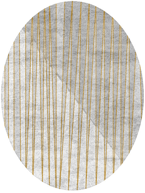 Bullion  Oval Hand Tufted Bamboo Silk Custom Rug by Rug Artisan