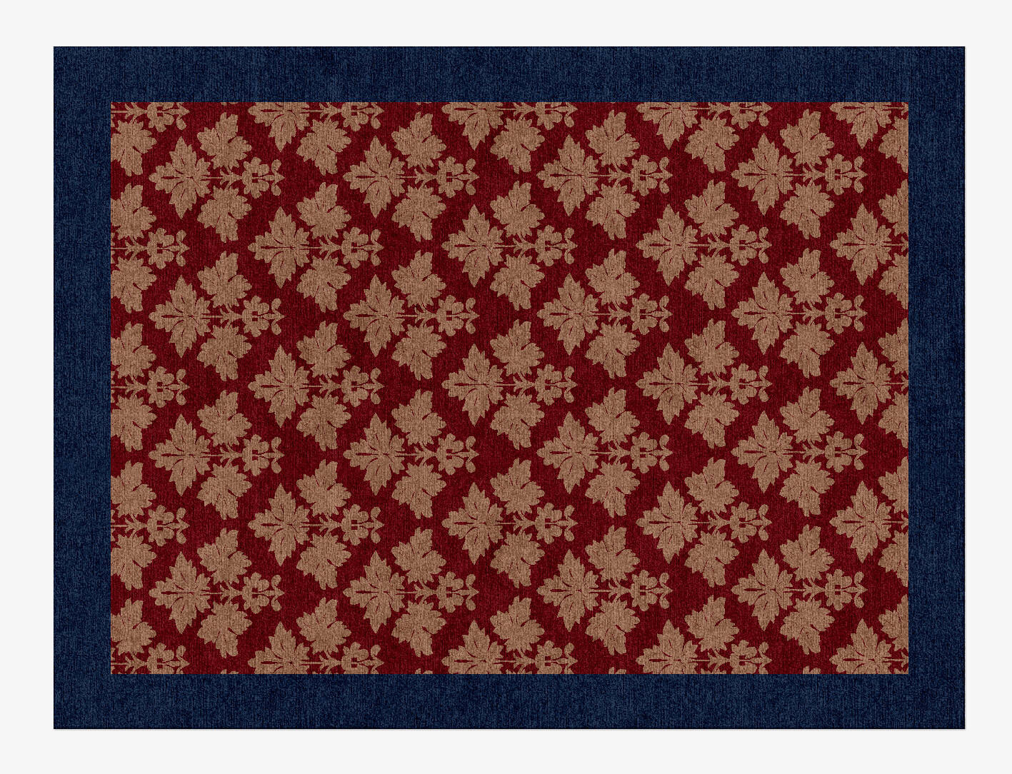 Burgundy Geometric Rectangle Hand Knotted Tibetan Wool Custom Rug by Rug Artisan