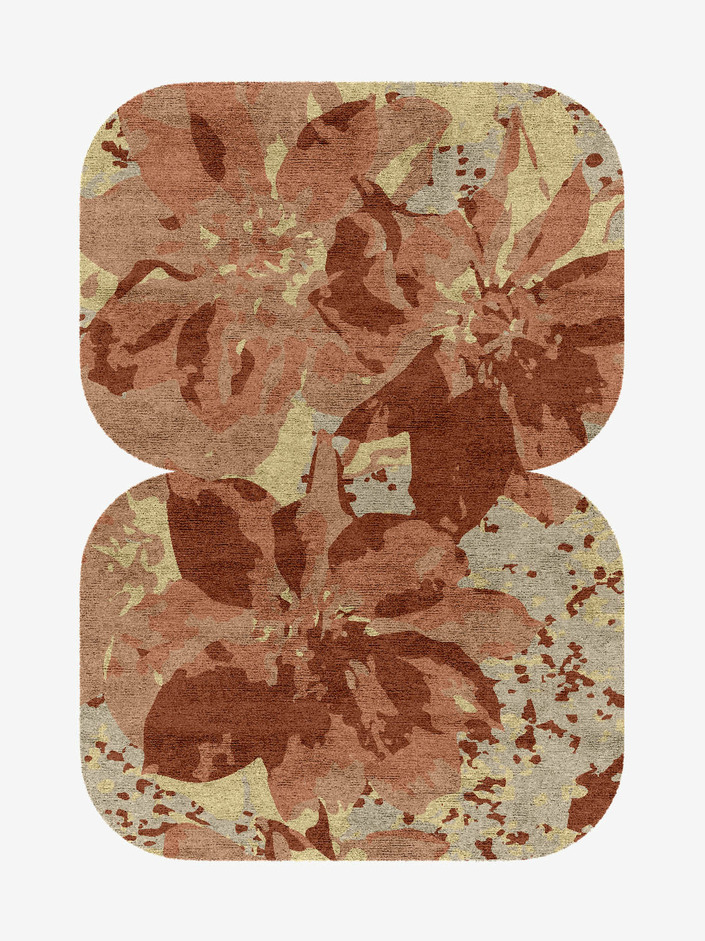 Butterfly Bush Floral Eight Hand Knotted Bamboo Silk Custom Rug by Rug Artisan