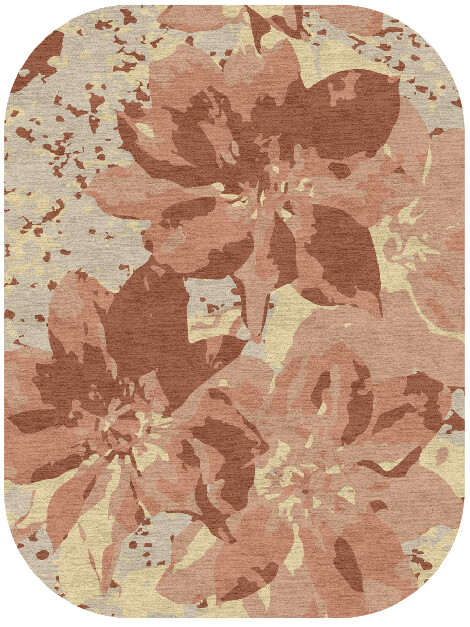 Butterfly Bush Floral Oblong Hand Knotted Tibetan Wool Custom Rug by Rug Artisan