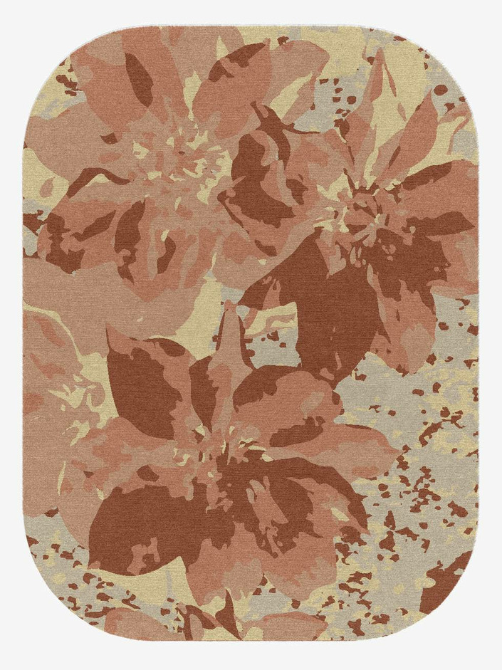 Butterfly Bush Floral Oblong Hand Knotted Tibetan Wool Custom Rug by Rug Artisan