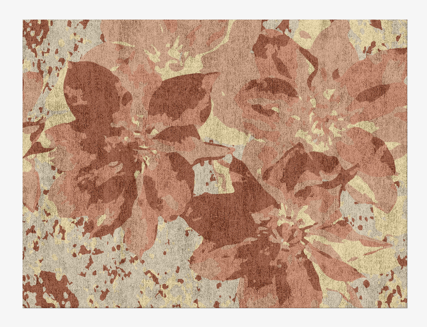 Butterfly Bush Floral Rectangle Hand Knotted Bamboo Silk Custom Rug by Rug Artisan