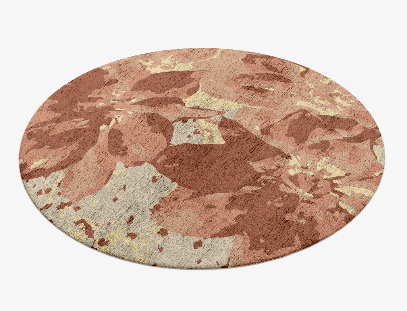 Butterfly Bush Floral Round Hand Knotted Bamboo Silk Custom Rug by Rug Artisan