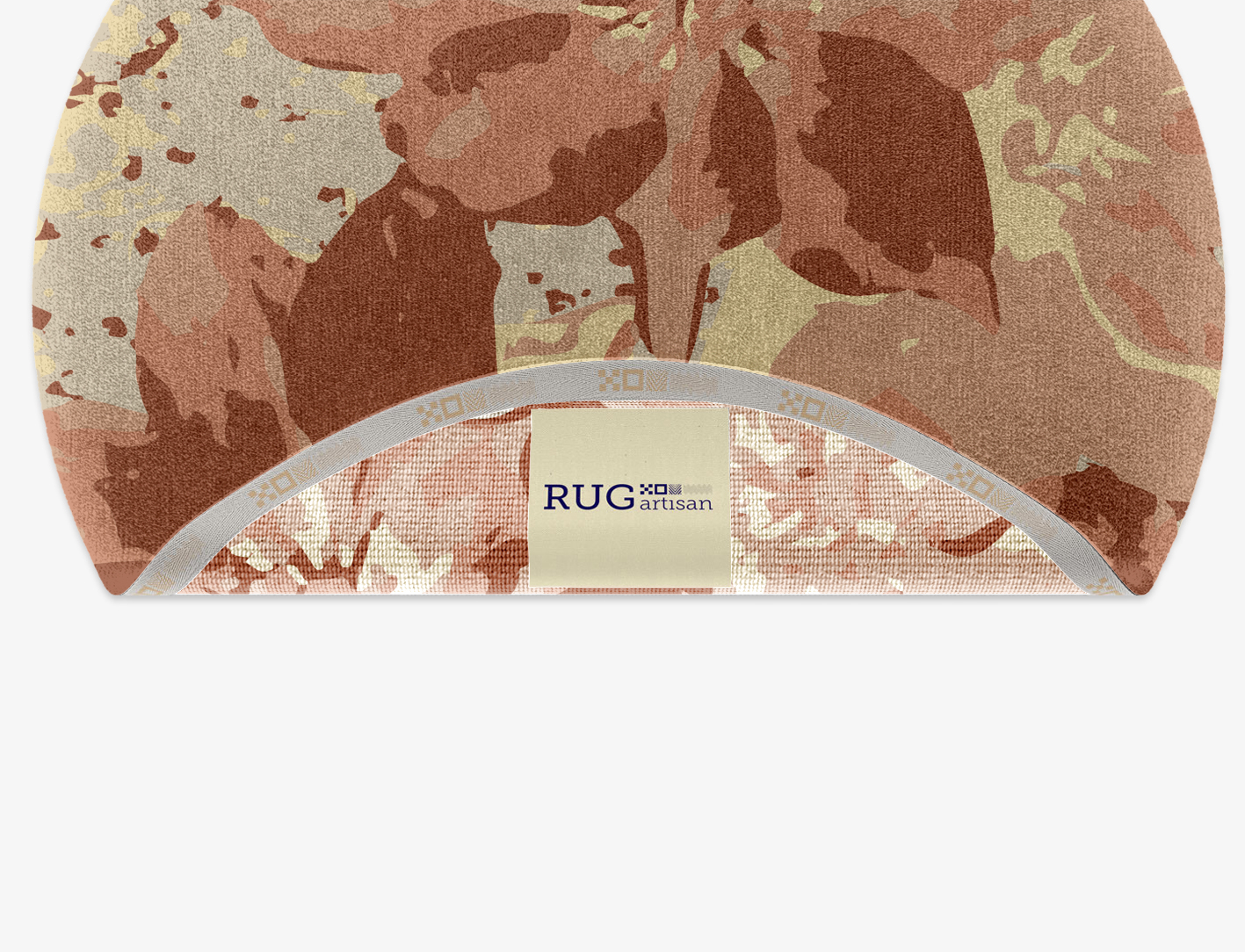 Butterfly Bush Floral Round Hand Knotted Tibetan Wool Custom Rug by Rug Artisan