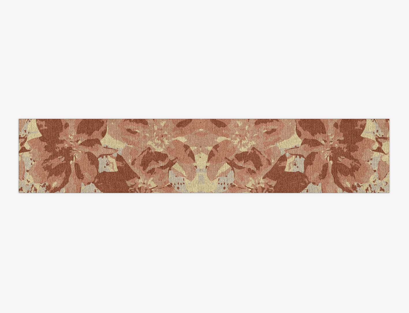 Butterfly Bush Floral Runner Hand Knotted Tibetan Wool Custom Rug by Rug Artisan