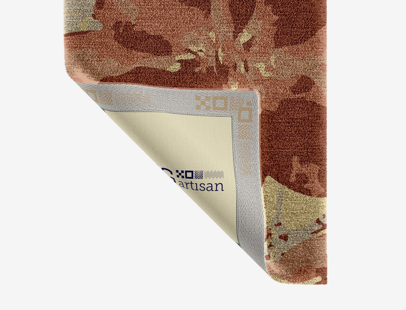 Butterfly Bush Floral Runner Hand Knotted Tibetan Wool Custom Rug by Rug Artisan