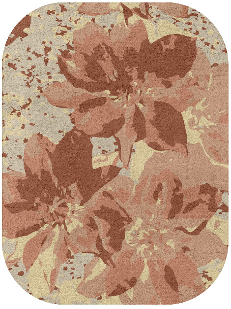 Butterfly Bush Floral Oblong Hand Tufted Pure Wool Custom Rug by Rug Artisan