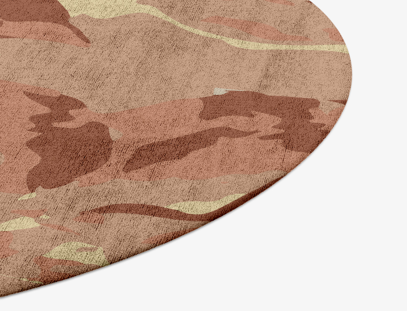 Butterfly Bush Floral Round Hand Tufted Bamboo Silk Custom Rug by Rug Artisan