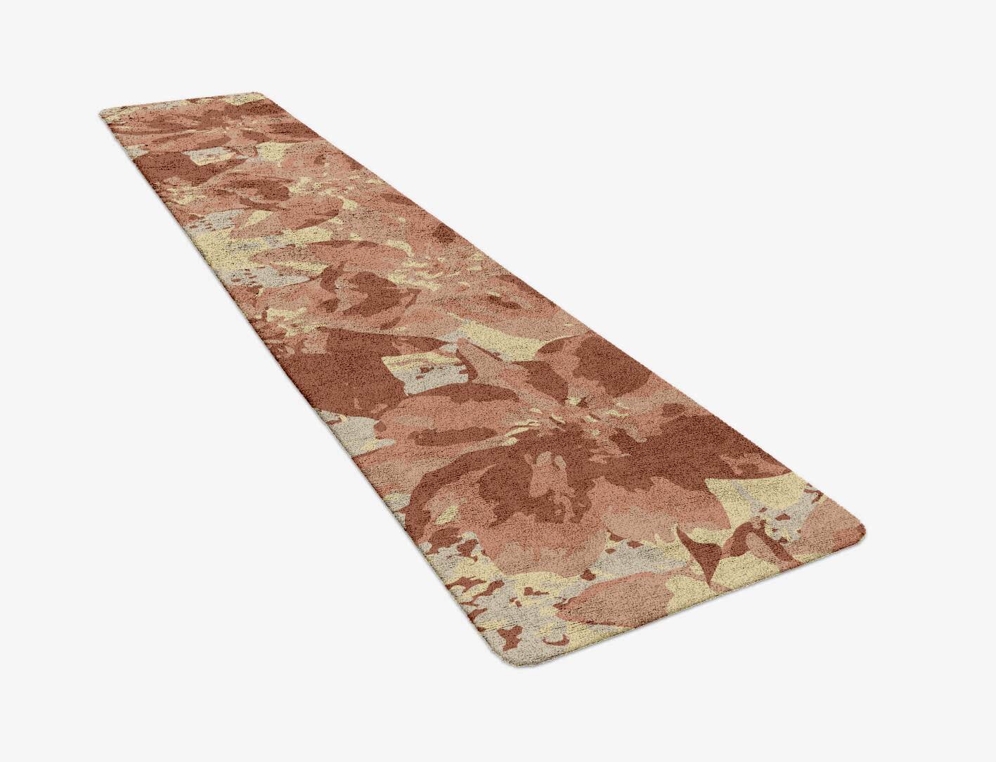 Butterfly Bush Floral Runner Hand Tufted Bamboo Silk Custom Rug by Rug Artisan