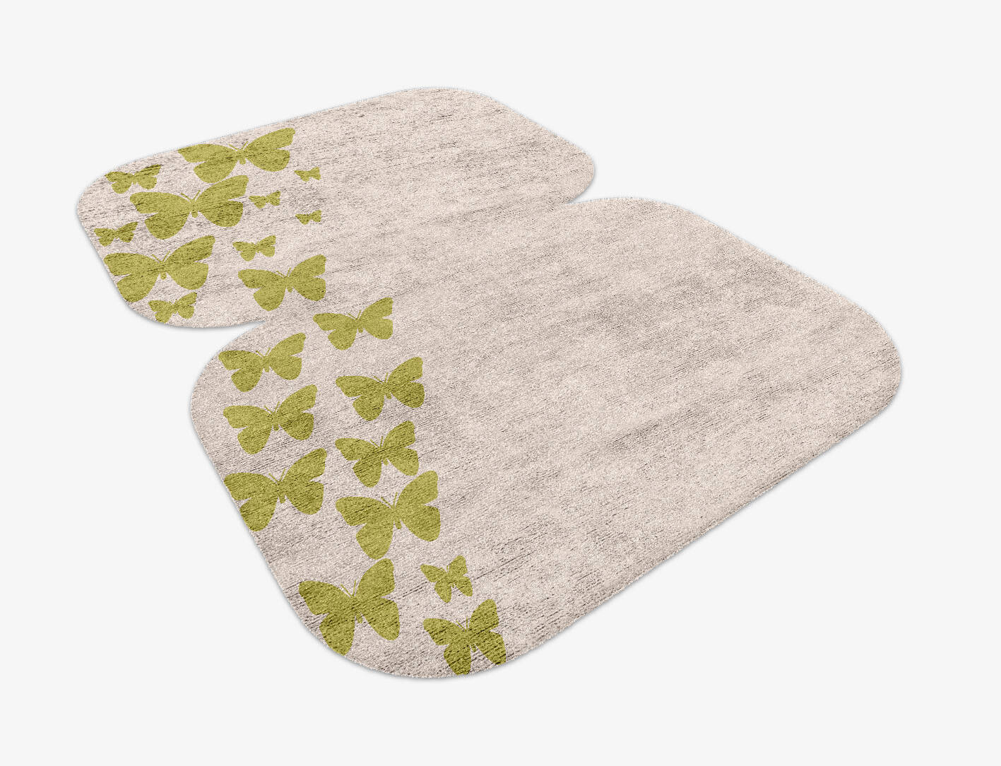 Butterfly Strokes Kids Eight Hand Knotted Bamboo Silk Custom Rug by Rug Artisan