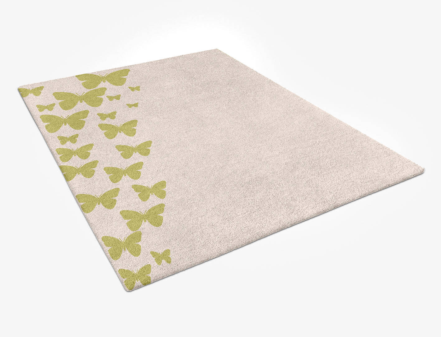 Butterfly Strokes Kids Rectangle Hand Tufted Pure Wool Custom Rug by Rug Artisan