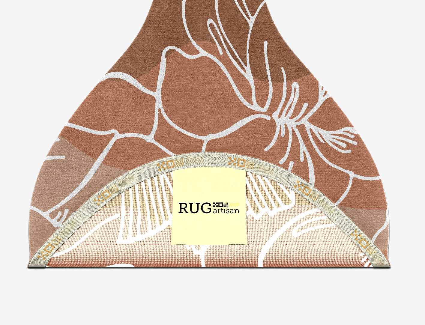 Butterfly Weed Field of Flowers Drop Hand Knotted Tibetan Wool Custom Rug by Rug Artisan