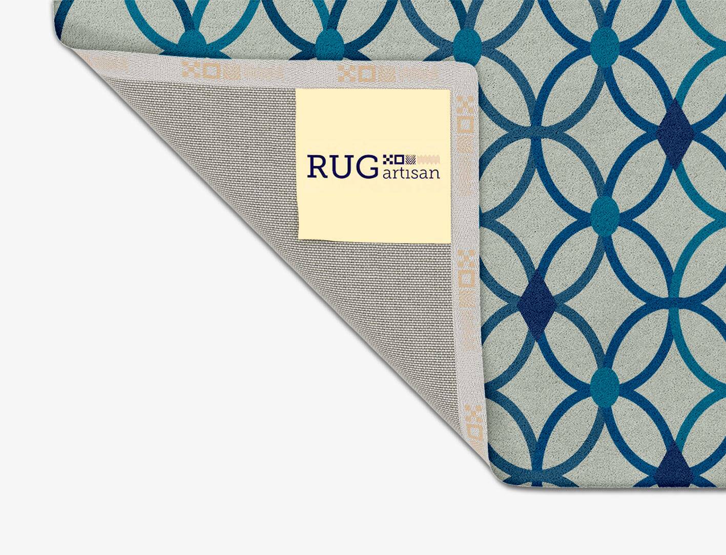 Cabal Cerulean Square Hand Tufted Pure Wool Custom Rug by Rug Artisan