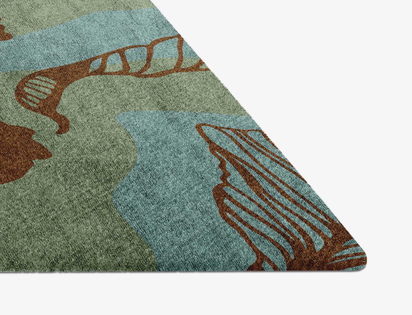 Cala Lily Field of Flowers Diamond Hand Knotted Bamboo Silk Custom Rug by Rug Artisan