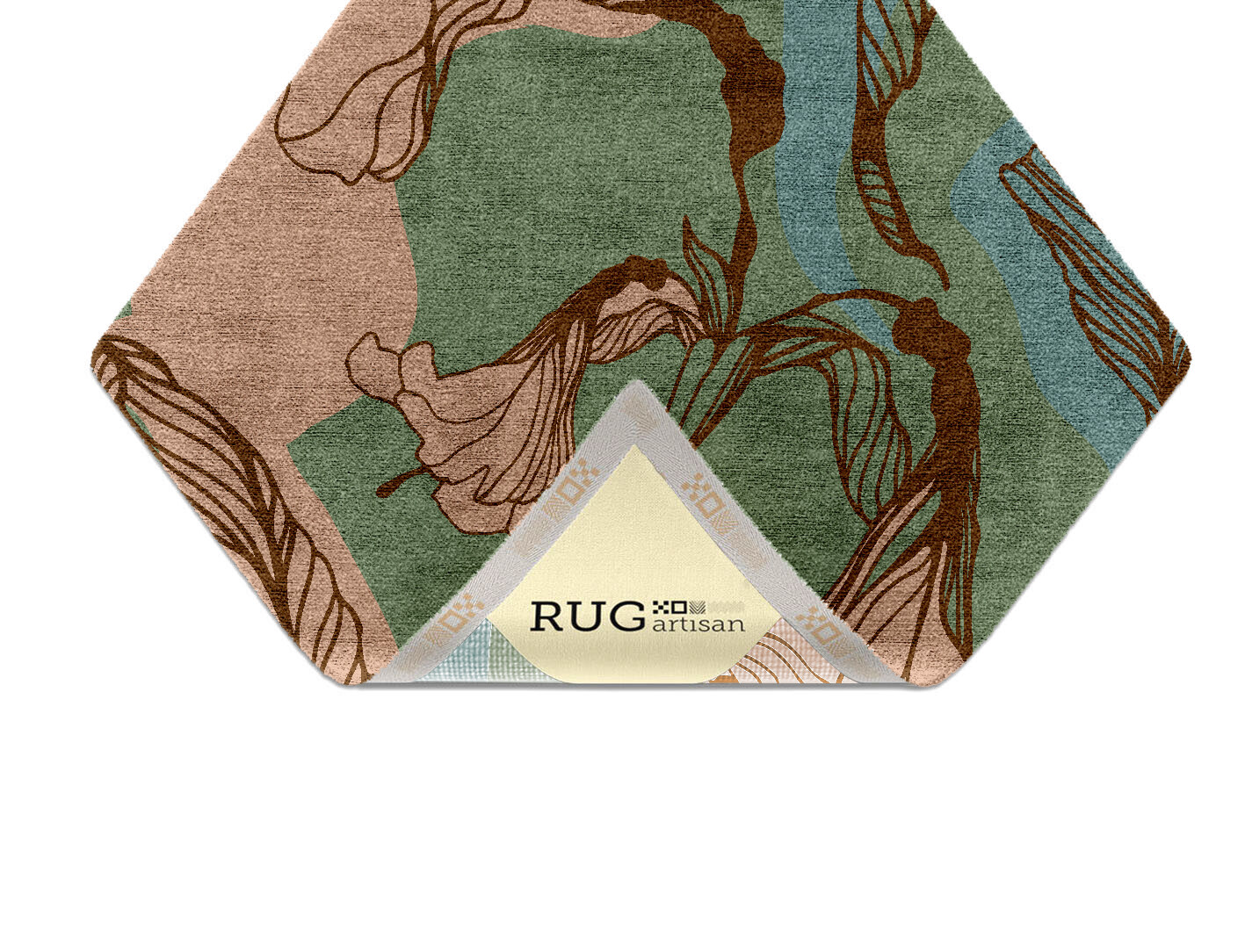 Cala Lily Field of Flowers Diamond Hand Knotted Bamboo Silk Custom Rug by Rug Artisan
