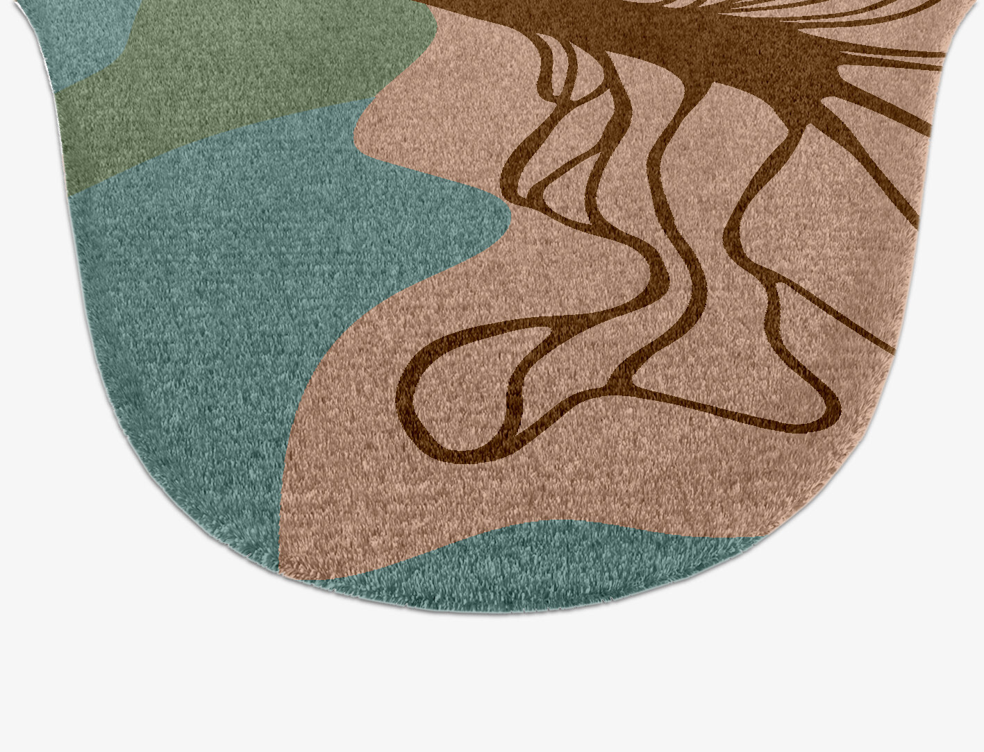 Cala Lily Field of Flowers Drop Hand Knotted Tibetan Wool Custom Rug by Rug Artisan