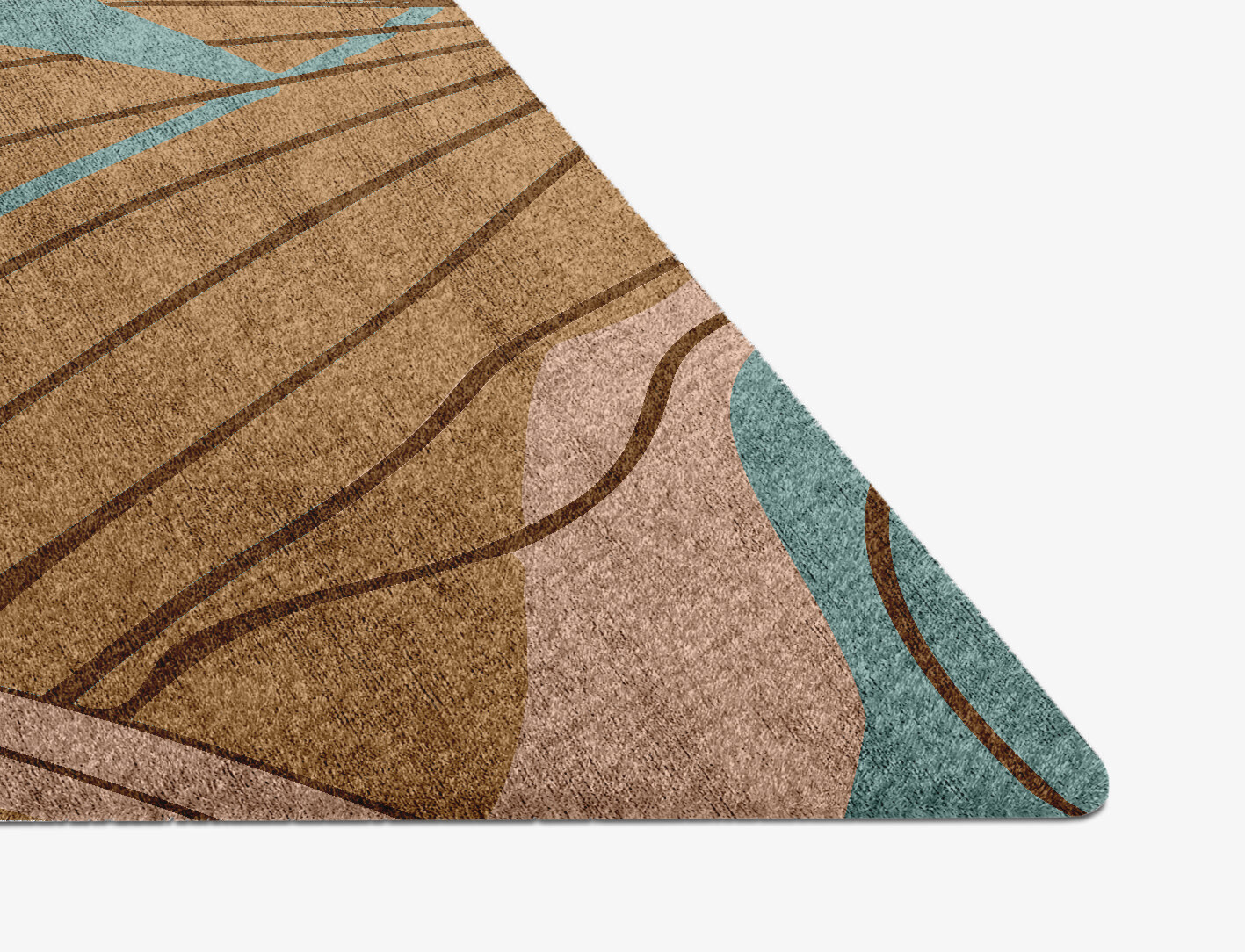 Calathea Field of Flowers Diamond Hand Knotted Bamboo Silk Custom Rug by Rug Artisan