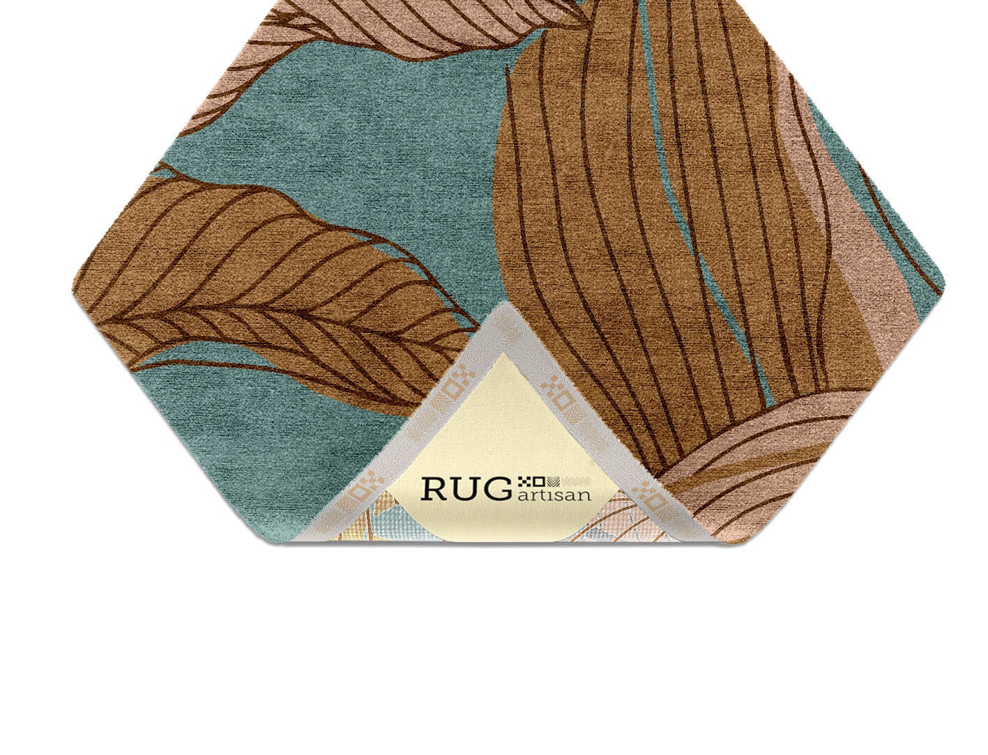 Calathea Field of Flowers Diamond Hand Knotted Bamboo Silk Custom Rug by Rug Artisan