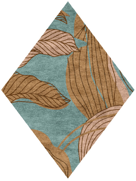 Calathea Field of Flowers Diamond Hand Knotted Bamboo Silk Custom Rug by Rug Artisan