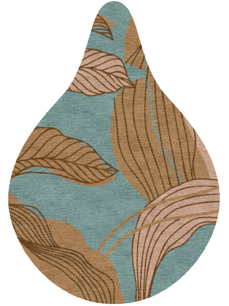 Calathea Field of Flowers Drop Hand Knotted Tibetan Wool Custom Rug by Rug Artisan