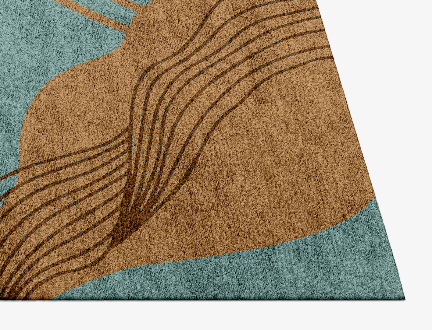 Calathea Field of Flowers Rectangle Hand Knotted Bamboo Silk Custom Rug by Rug Artisan