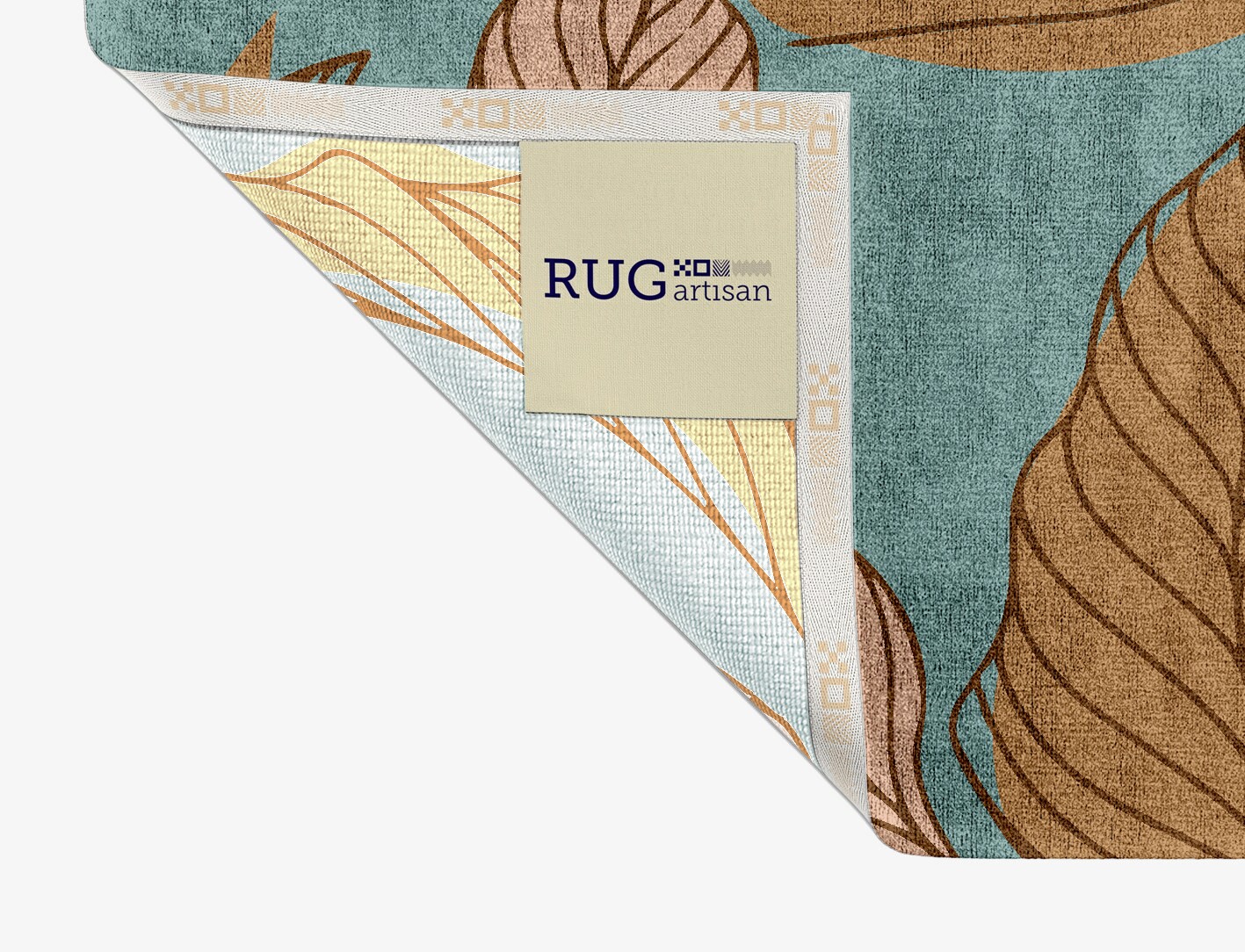 Calathea Field of Flowers Rectangle Hand Knotted Bamboo Silk Custom Rug by Rug Artisan