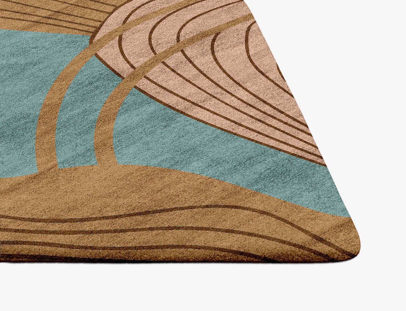 Calathea Field of Flowers Ogee Hand Tufted Bamboo Silk Custom Rug by Rug Artisan