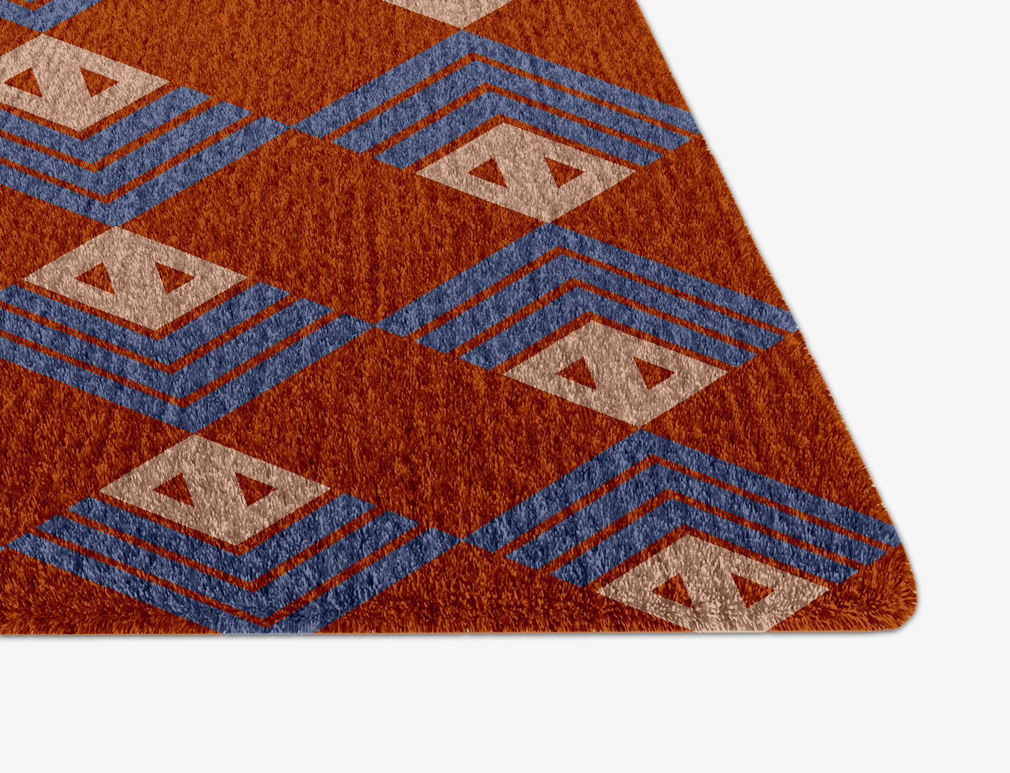 Calculus Geometric Arch Hand Knotted Tibetan Wool Custom Rug by Rug Artisan