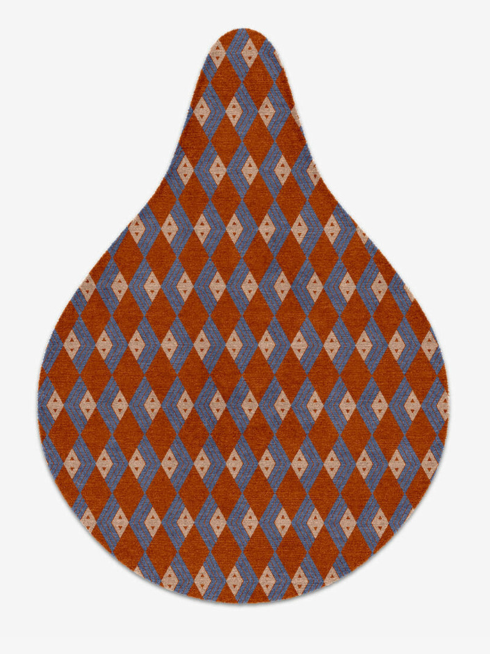 Calculus Geometric Drop Hand Knotted Tibetan Wool Custom Rug by Rug Artisan