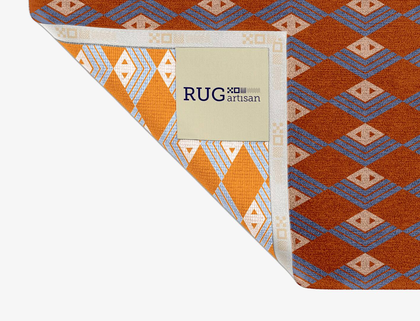Calculus Geometric Rectangle Hand Knotted Tibetan Wool Custom Rug by Rug Artisan