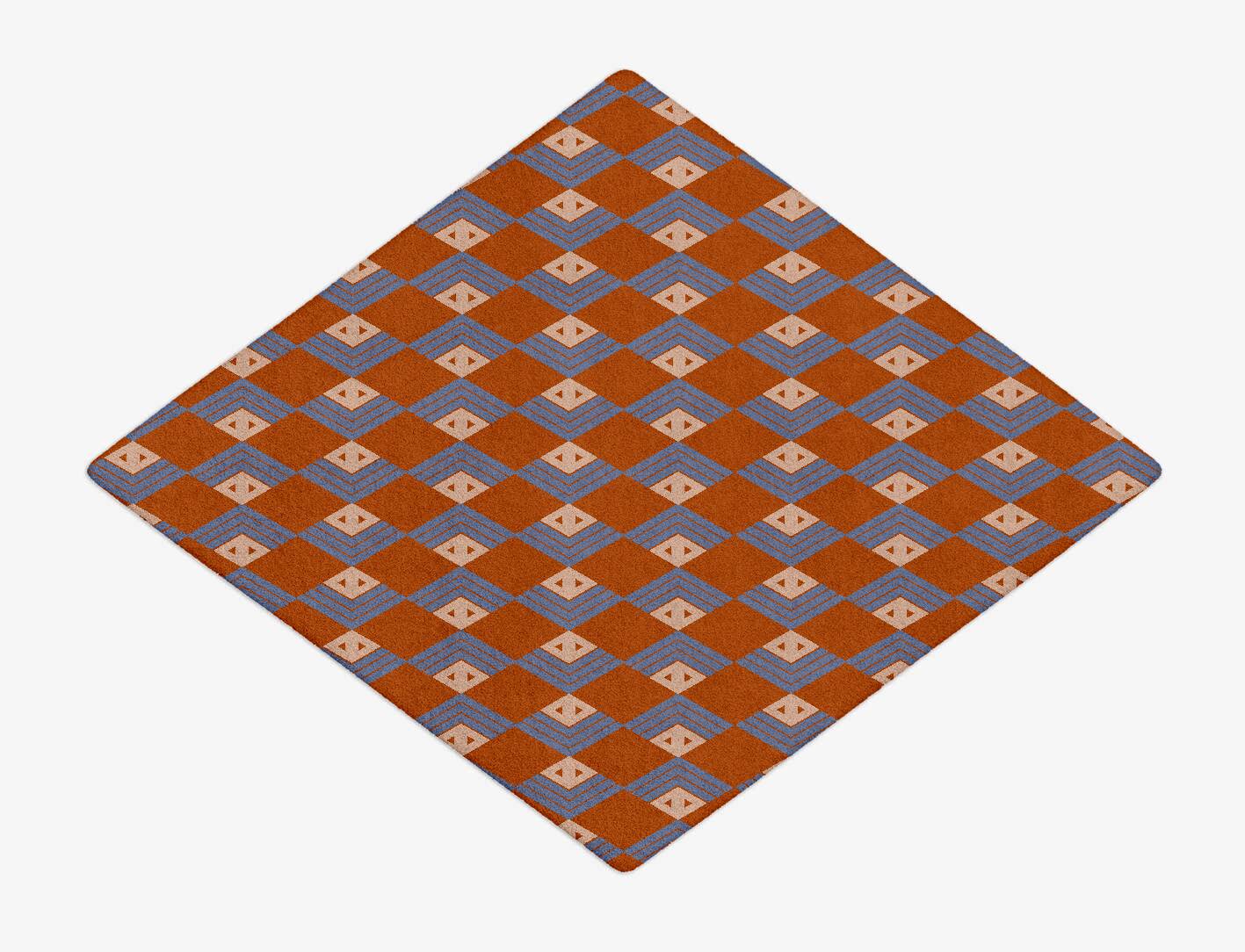 Calculus Geometric Diamond Hand Tufted Pure Wool Custom Rug by Rug Artisan
