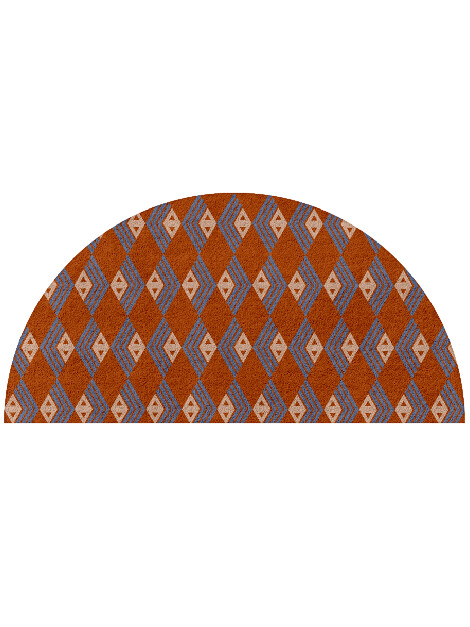 Calculus Geometric Halfmoon Hand Tufted Pure Wool Custom Rug by Rug Artisan
