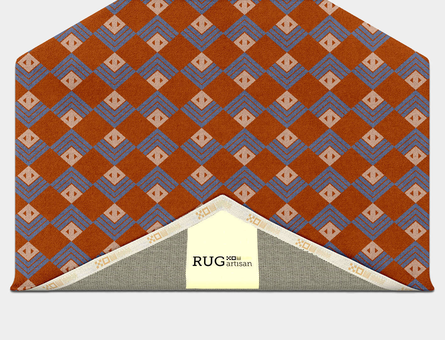 Calculus Geometric Hexagon Hand Tufted Pure Wool Custom Rug by Rug Artisan