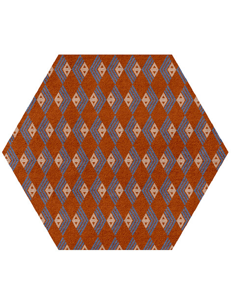 Calculus Geometric Hexagon Hand Tufted Pure Wool Custom Rug by Rug Artisan