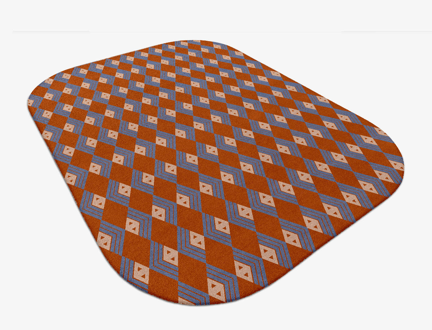 Calculus Geometric Oblong Hand Tufted Pure Wool Custom Rug by Rug Artisan