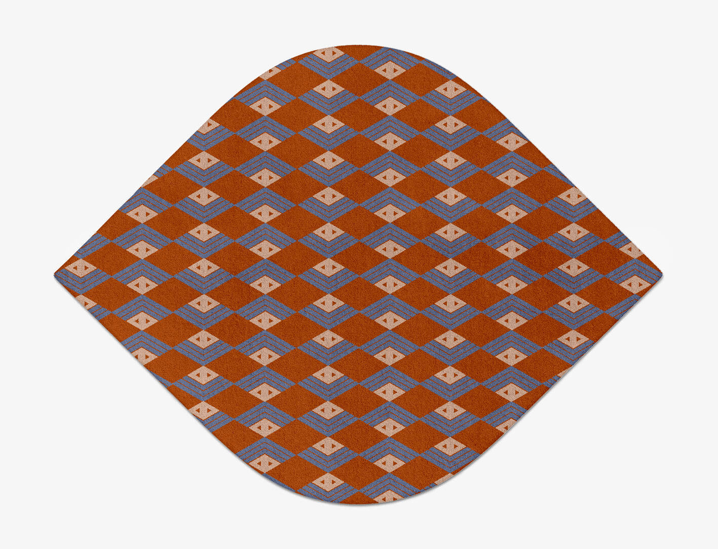 Calculus Geometric Ogee Hand Tufted Pure Wool Custom Rug by Rug Artisan