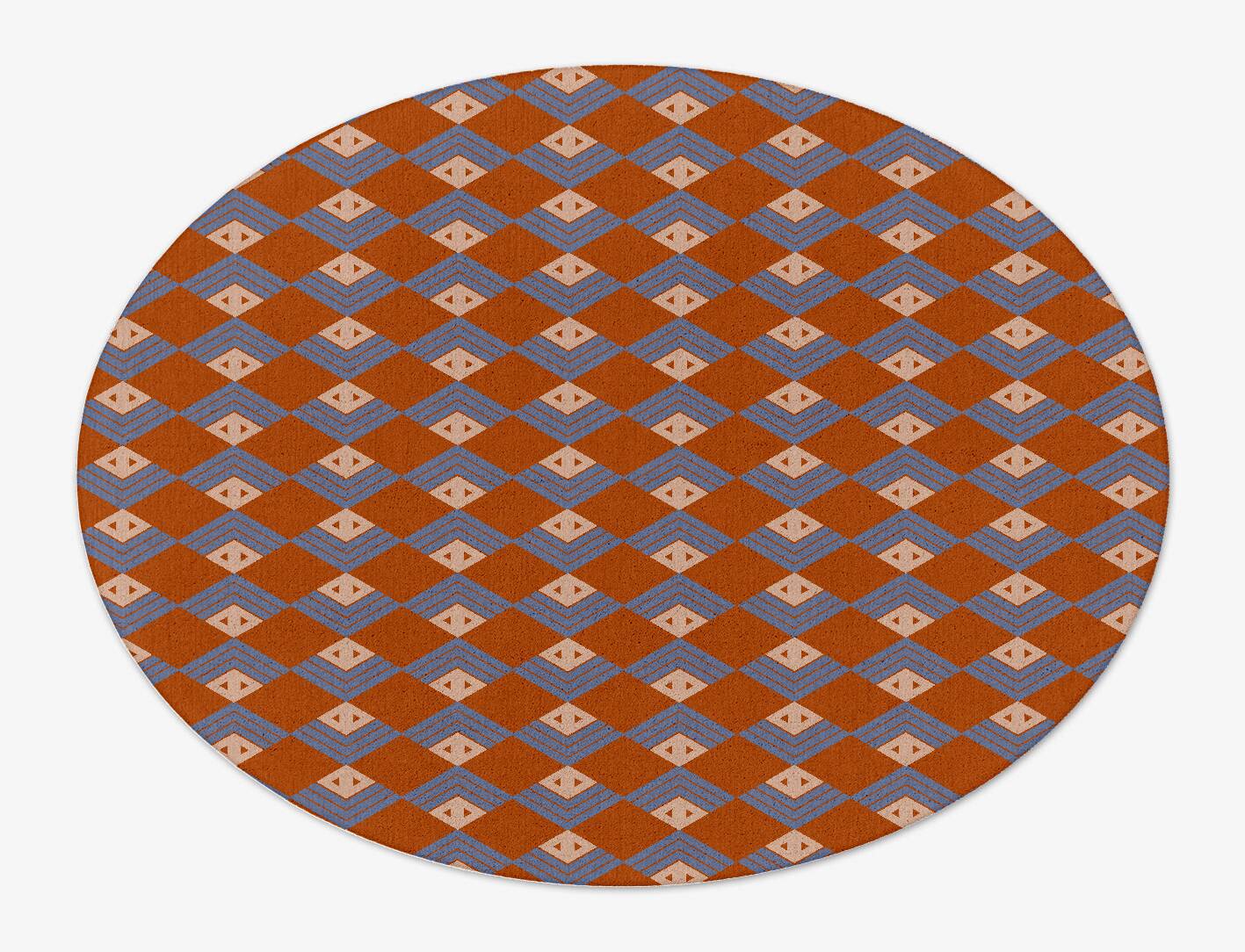 Calculus Geometric Oval Hand Tufted Pure Wool Custom Rug by Rug Artisan