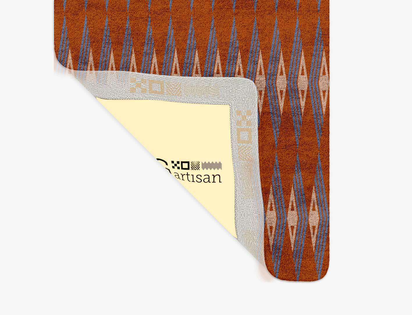 Calculus Geometric Runner Hand Tufted Bamboo Silk Custom Rug by Rug Artisan