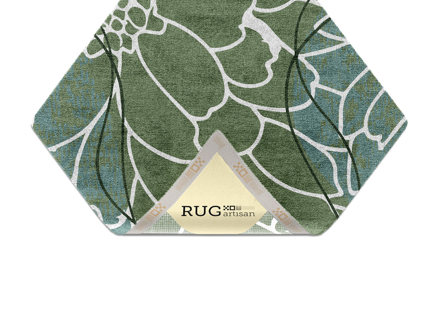 Calendula Field of Flowers Diamond Hand Knotted Bamboo Silk Custom Rug by Rug Artisan
