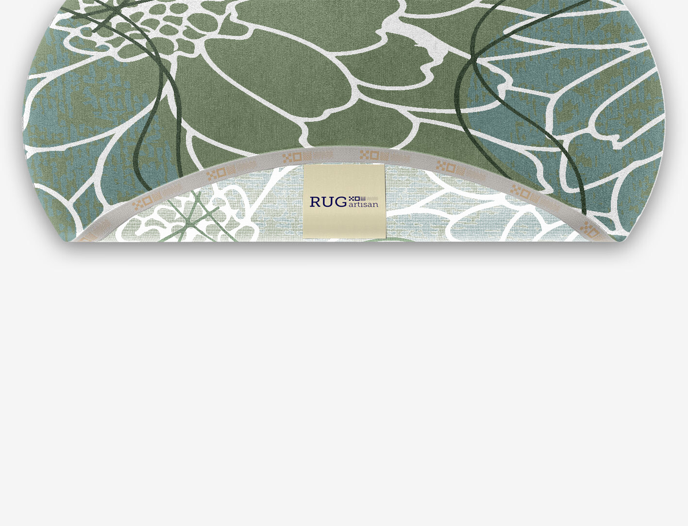 Calendula Field of Flowers Oval Hand Knotted Tibetan Wool Custom Rug by Rug Artisan