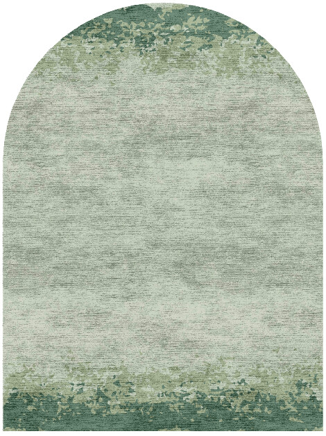Callow Gradation Arch Hand Knotted Bamboo Silk Custom Rug by Rug Artisan