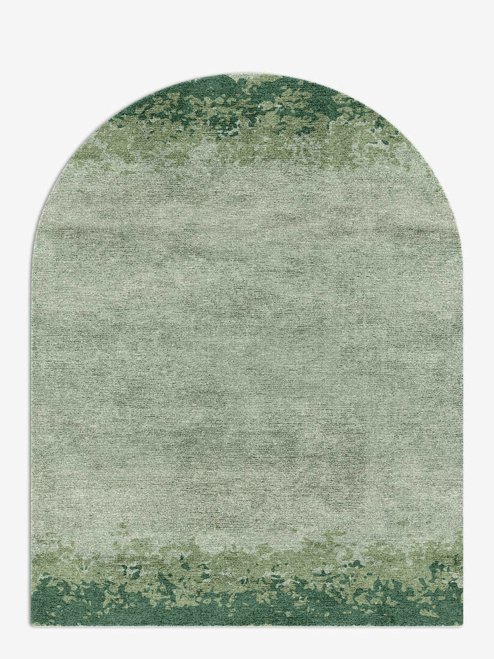 Callow Gradation Arch Hand Knotted Bamboo Silk Custom Rug by Rug Artisan