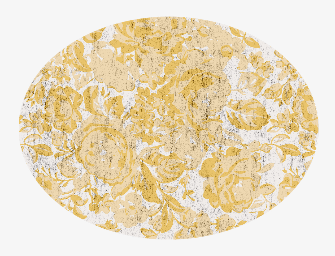 Caltha Floral Oval Hand Knotted Bamboo Silk Custom Rug by Rug Artisan