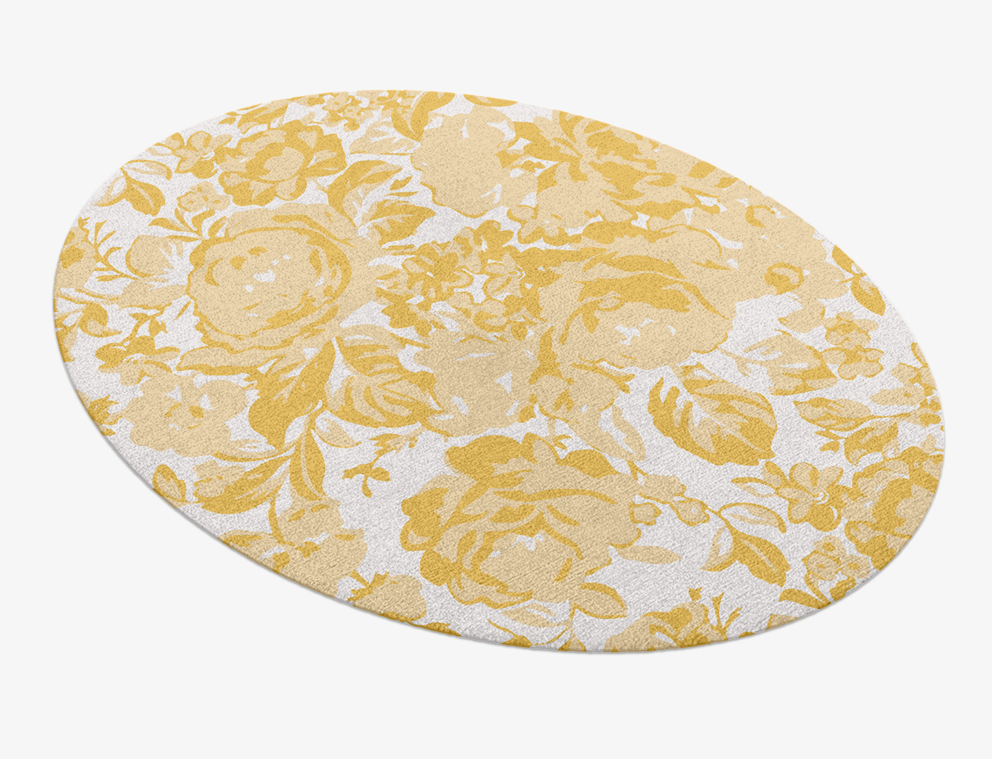 Caltha Floral Oval Hand Knotted Tibetan Wool Custom Rug by Rug Artisan